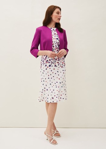 Phase Eight Karlee Textured Occasion Jackets Purple Australia | CS3892647